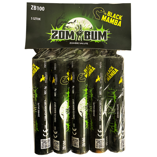 Petardy Zom Bum Black Mamba 5G ZB100 - 5 sztuk