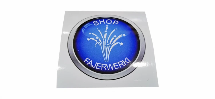 Wlepka firmowa Fajerwerki shop