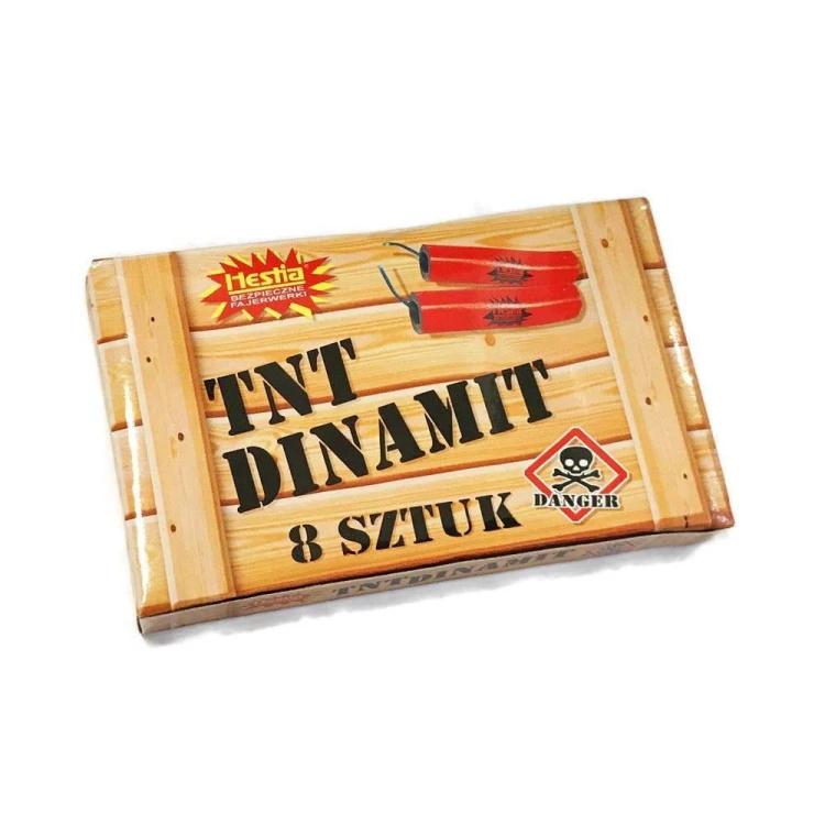 Petardy TNT Dinamit 8 sztuk  2,4 grama/sztuka