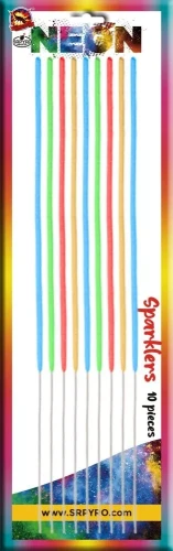 Kolorowe Neonowe Zimne Ognie CLE6304 - 10 sztuk 40 cm