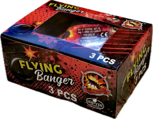 Motyle hukowe CLE3544 Flying Banger 3 sztuki