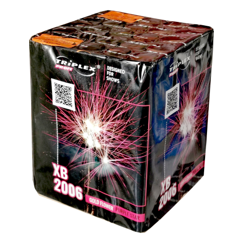 Wyrzutnia XB2006 Gold Flower Purple Star F2 Profi 25 strzałów 1,2"