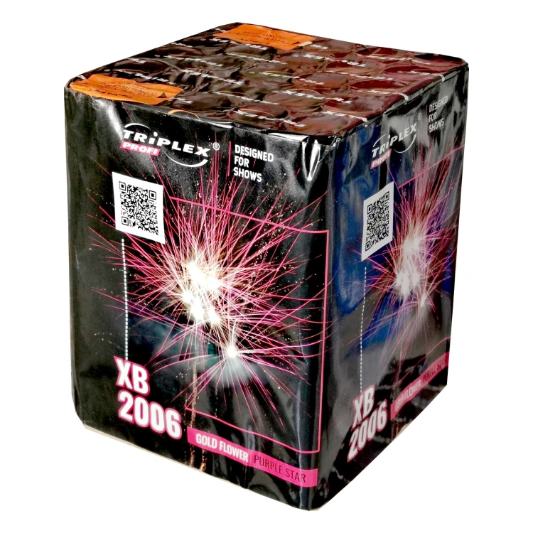 Wyrzutnia XB2006 Gold Flower Purple Star F2 Profi 25 strzałów 1,2"