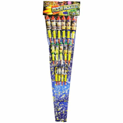 Zestaw rakiet JR-412 Mix Rockets 15 sztuk