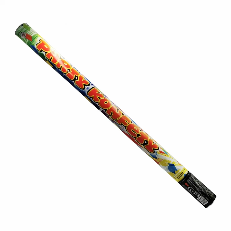 Konfetti tuba 80 cm Kolorowe paski