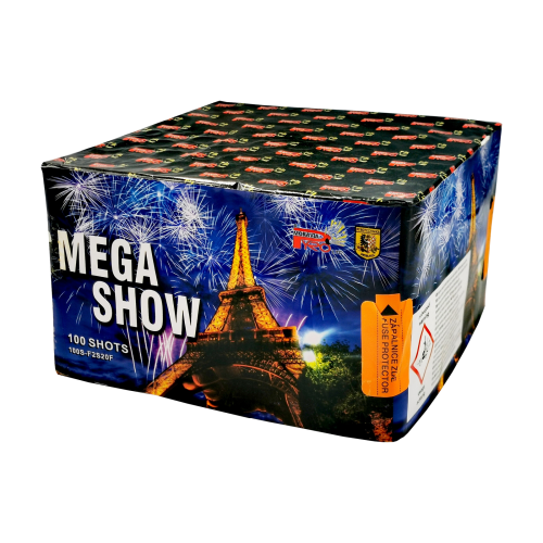 Wyrzutnia Mega Show 100 strzałów  0,8"