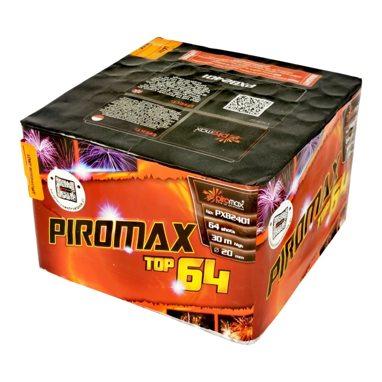 Wyrzutnia Piromax Top 64 - 64 strzały 0,8"