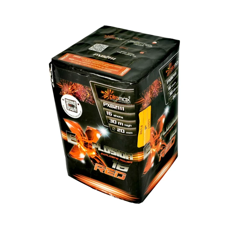 Wyrzutnia Explosion Red 16 strzałów 0,8"
