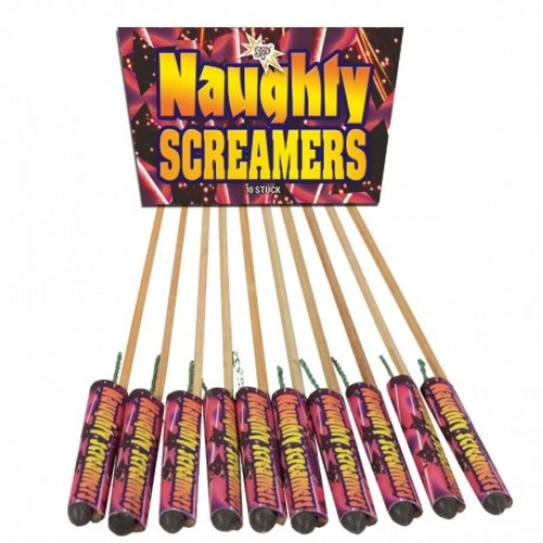 Zestaw rakietek Naughty Screamers  10 sztuk