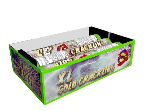 Single shot CLE5007 XL Gold Crackling - 3 sztuki   1.2"