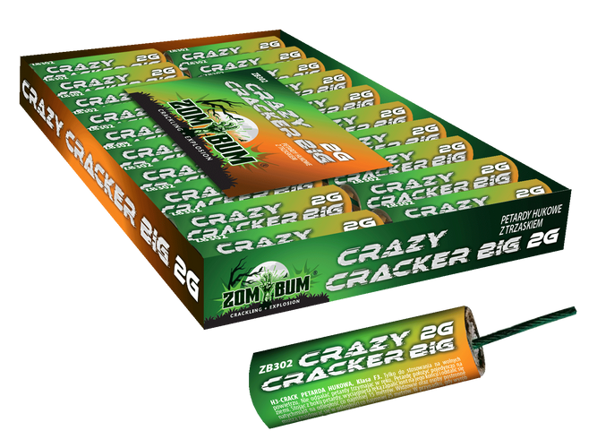 Petardy Crazy Cracker Big 2G Cracking/Explosion ZB302 F3