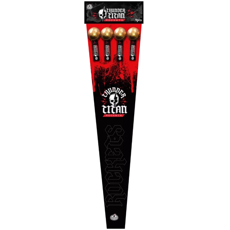 Rakiety Thunder Titan 65 mm 4 sztuk F3 (FIREBALL)