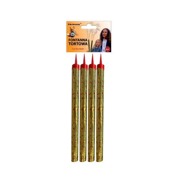  Fontanna tortowa 18 cm TXF327 Złota Best Deal 4 sztuki