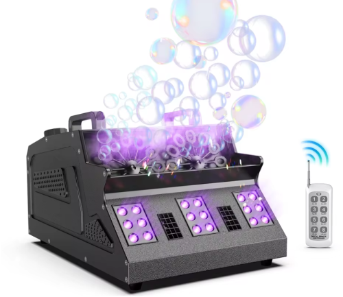 Wytwornica Baniek Dymnych z Efektem LED RGB