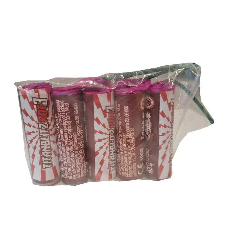 Petardy Titanblitz 3 Rot 5 sztuk 4 gramy/sztuka