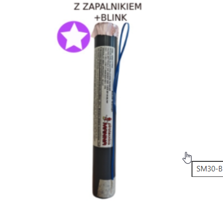 Mina Dymna SM30 Fioletowa z Blinkiem i Zapalnikiem 