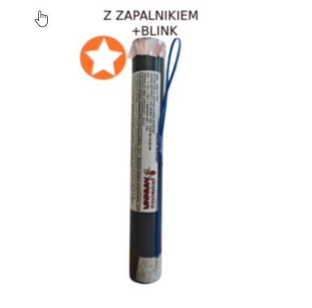 Mina Dymna SM30  Pomarańczowa z Blinkiem i Zapalnikiem 