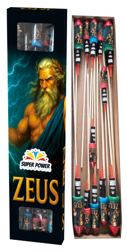 Zestaw 12 rakiet ZEUS MIX efektów