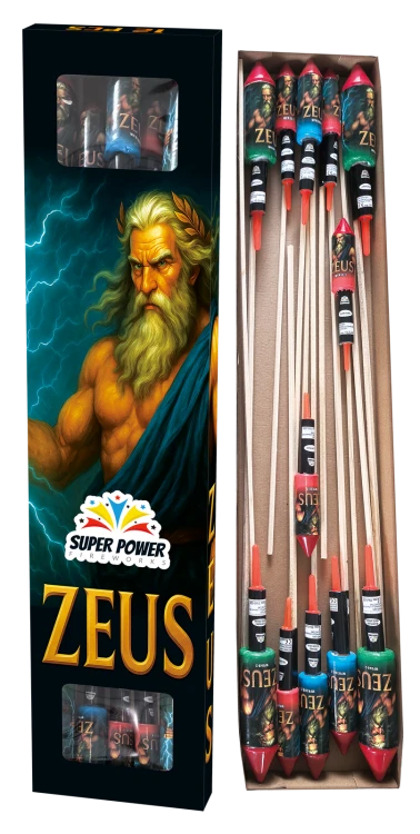 Zestaw 12 rakiet ZEUS MIX efektów