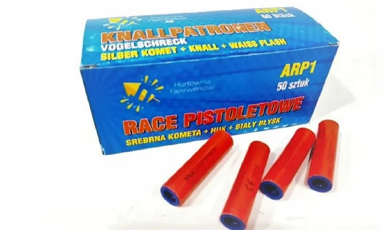 ARP1 RACE PISTOLETOWE KOMETA+ HUK+FLASH 50 sztuk