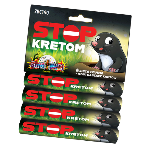 Stop Kretom Świece Dymne ZomBum Color ZBC190 4 sztuki