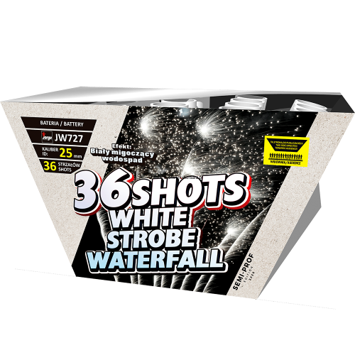 Wyrzutnia White Strobe Waterfall JW727 36 strzałów 1"