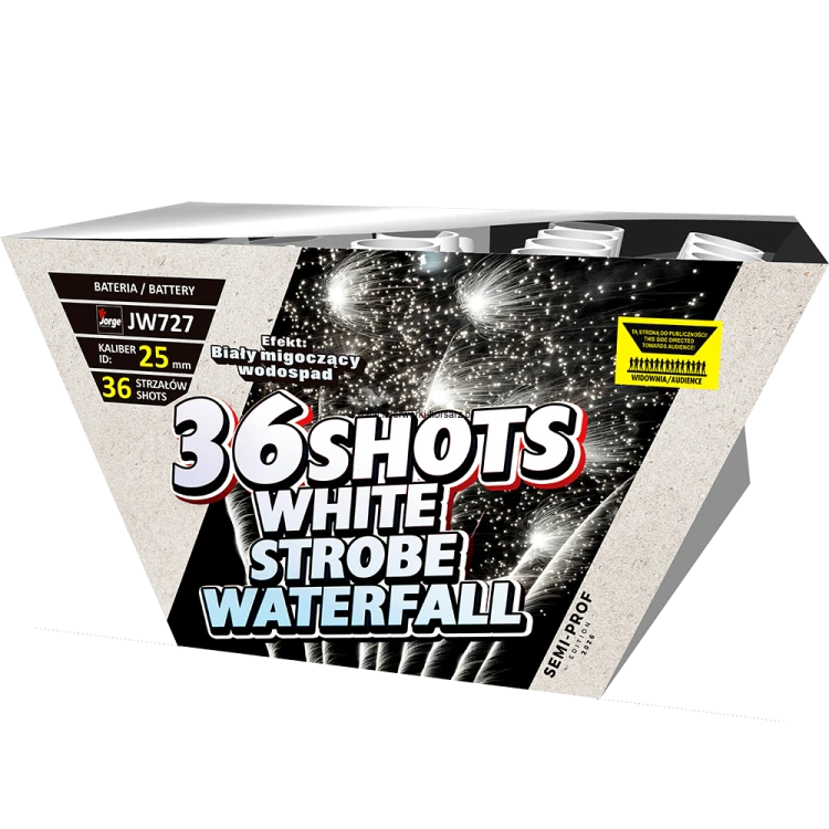 Wyrzutnia White Strobe Waterfall JW727 36 strzałów 1"
