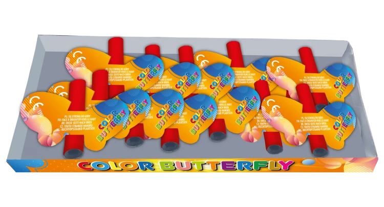 Motylki PXG118 Color Butterfly 12 sztuk