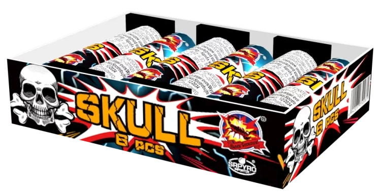 Single shoty CLE5008 Skull 6 sztuk