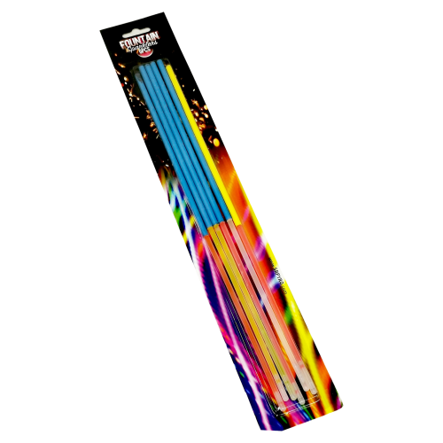 Fontanny kolorowe z glow stickiem