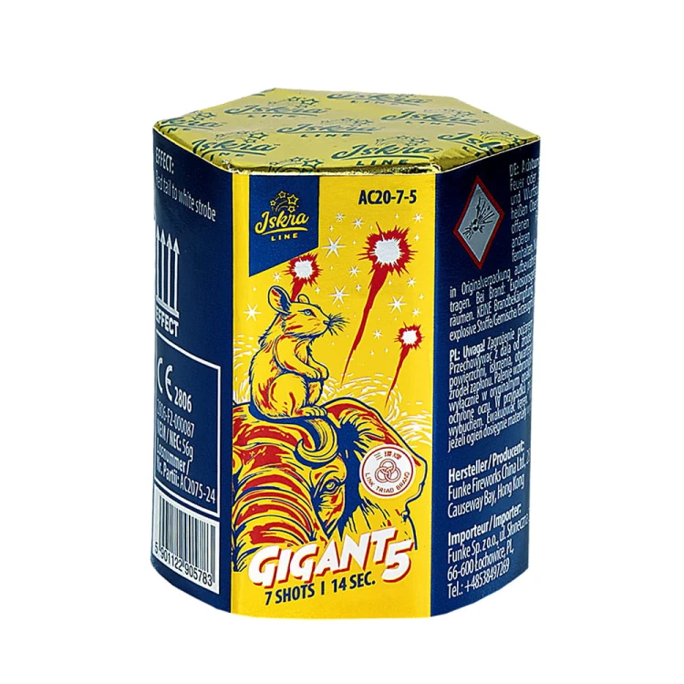 Wyrzutnia Gigant nr. 5 - 7 strzałów 0,8"