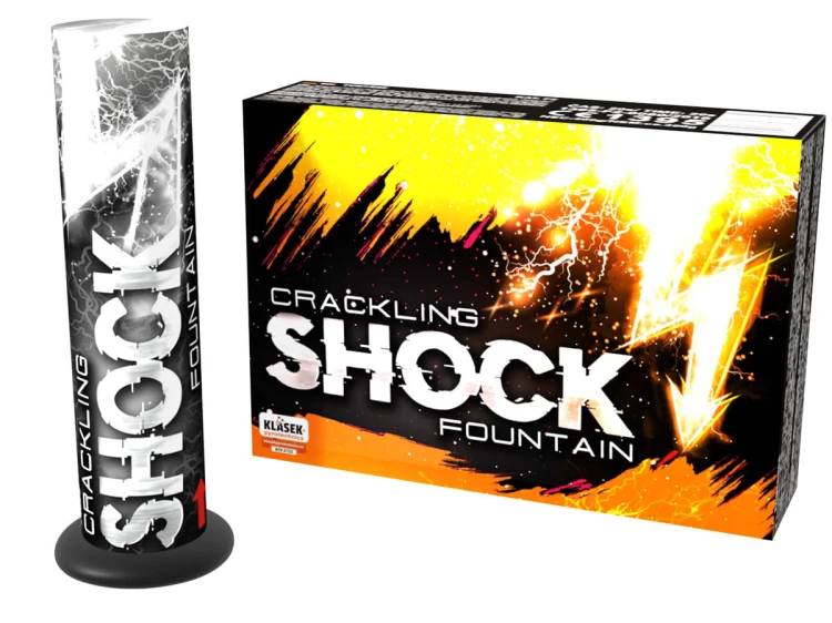Duże fontanny Crackling shock F16CS - 3 sztuki