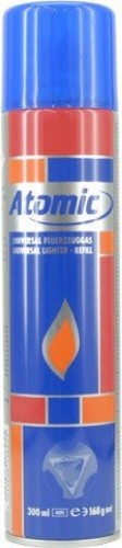 Gaz do zapalniczek palników gazowych 300 ml ATOMIC