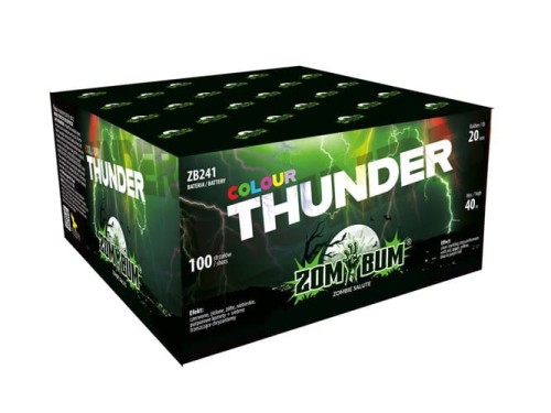 Wyrzutnia Colour Thunder 100 strzałów 0,8"