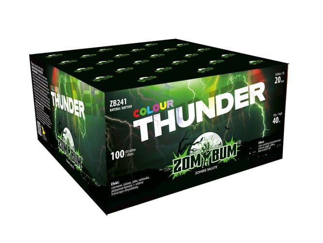 Wyrzutnia Colour Thunder 100 strzałów 0,8"