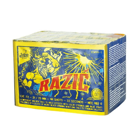 Wyrzutnia Razić 44 strzały 20/25 mm | Wyrzutnie \ Wyrzutnie \ Wyrzutnie  25-99 strzałów | Fajerwerki shop