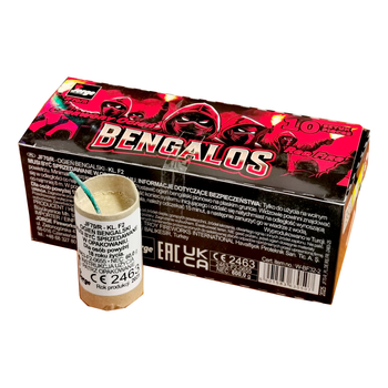 Ogień Wrocławski Bengalos Czerwony sztuka