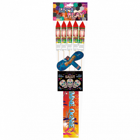 Zestaw fajerwerków TXR2656 Let's Play 76 elementów