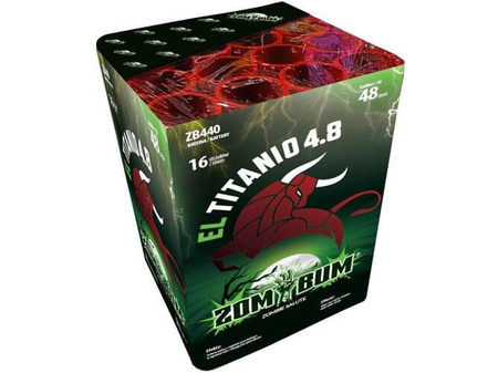 Wyrzutnia Zom Bum El Titanio 4.8 16 strzałów 50 mm ZB440 F3