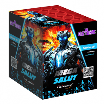 Wyrzutnia TXB947 Mega Salut 25 strzałów 1,2"