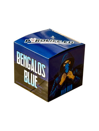 Ogień Bengalski P-OW/B niebieski 4 sztuki Pyrolife