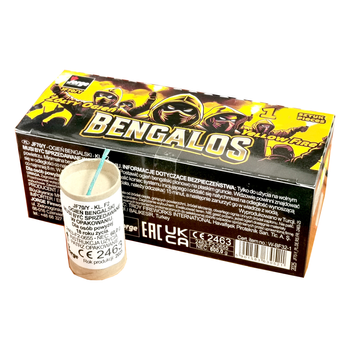 Ogień Wrocławski Bengalos Żółty sztuka