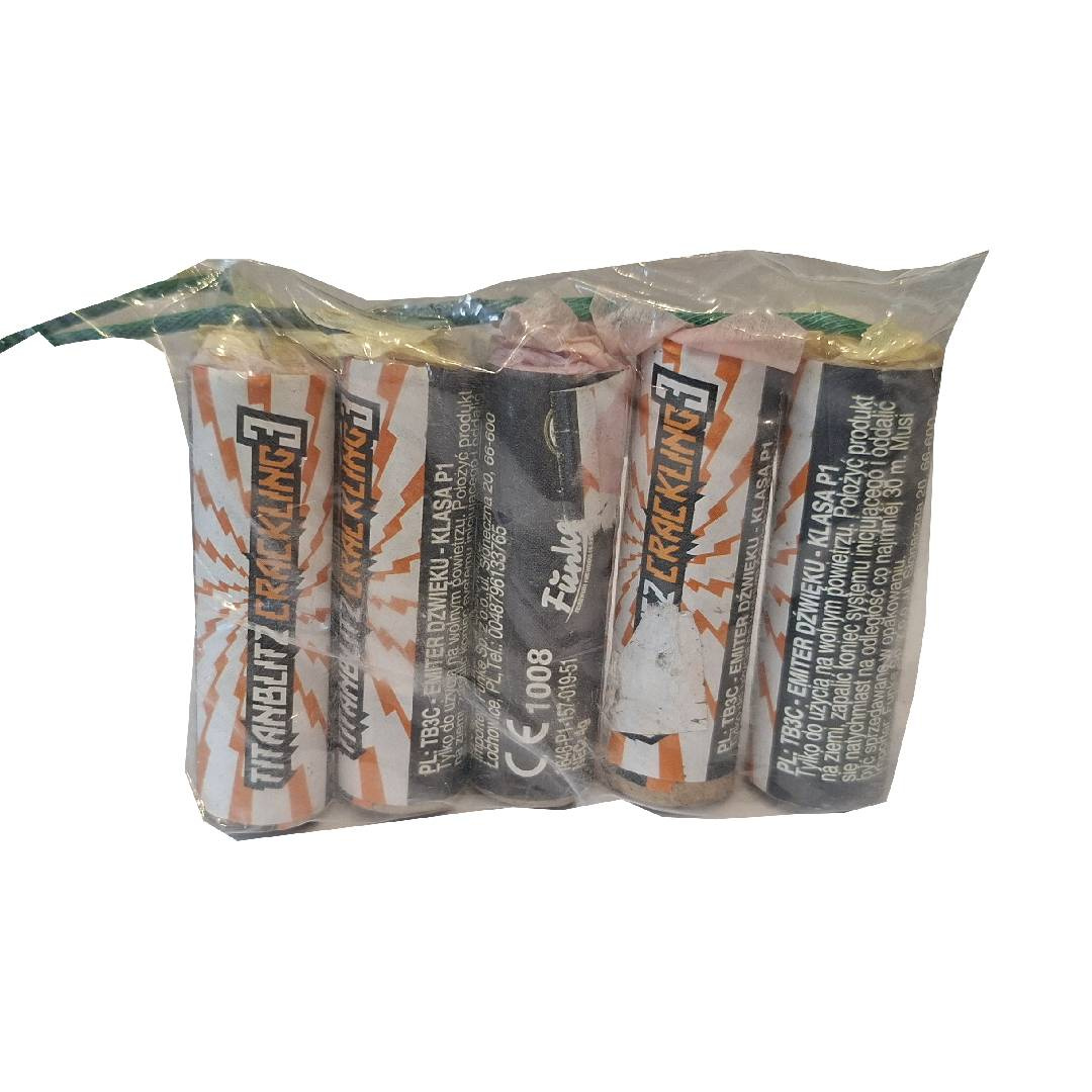 Petardy Titanblitz 3 crackling 5 sztuk 4 gramy/sztuka