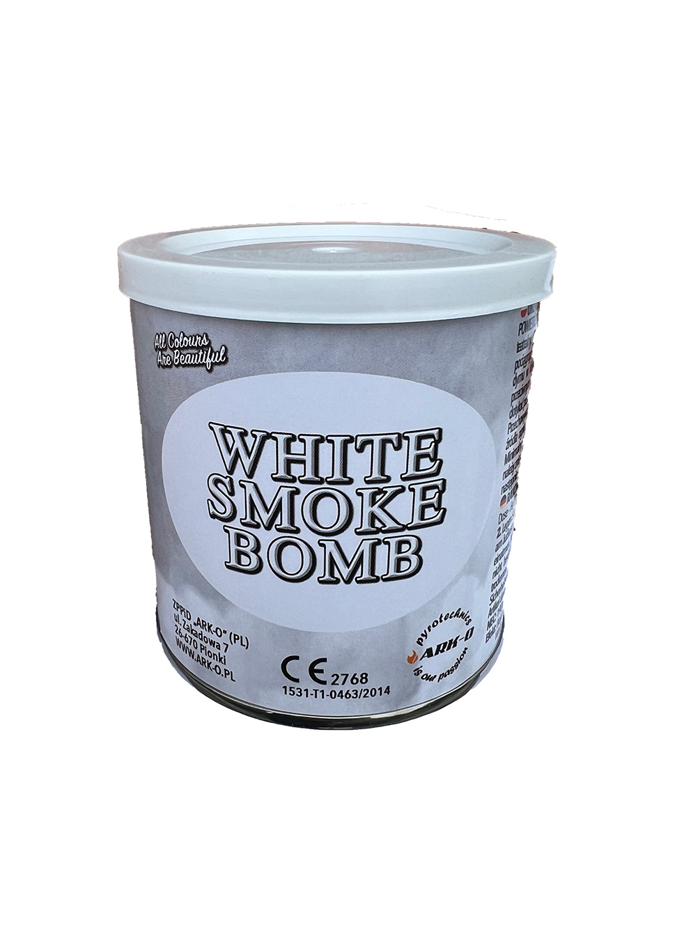 Puszka Dymna Smoke Bomb Ark-O na Zawleczkę Biała
